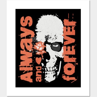 Always and Forever - Dark Valentine Skull Posters and Art